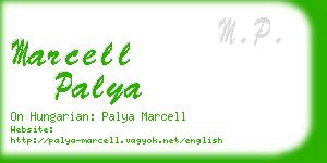 marcell palya business card